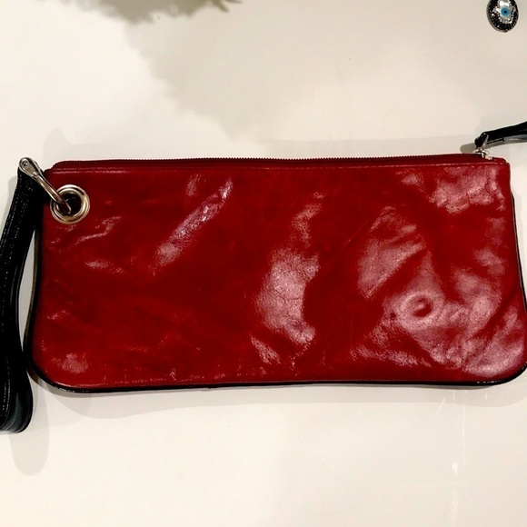 Sophia Bisconti wallet wristlet bag red 11 x 5 - Picture 1 of 3